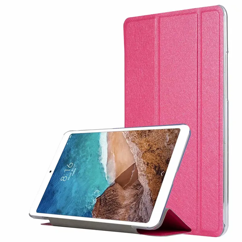 Чехол для Xiaomi mi Pad 4 mi Pad4, защитный чехол-подставка из искусственной кожи для Xiaomi mi Pad 4 mi Pad4, 8,0 дюймов, чехол для планшетного ПК - Цвет: Rose