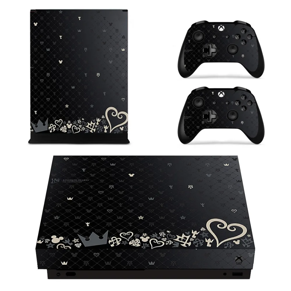 Игровая приставка Kingdom Hearts 3 Лицевая панель и наклейка на контроллер для Xbox One X