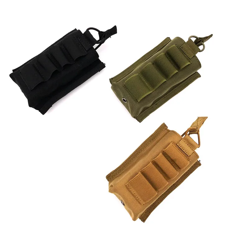 WOLF ENEMY Новый 600D нейлон одиночный Molle открытый 5 56 мм мешочек с 4 патронами 12 Калибр