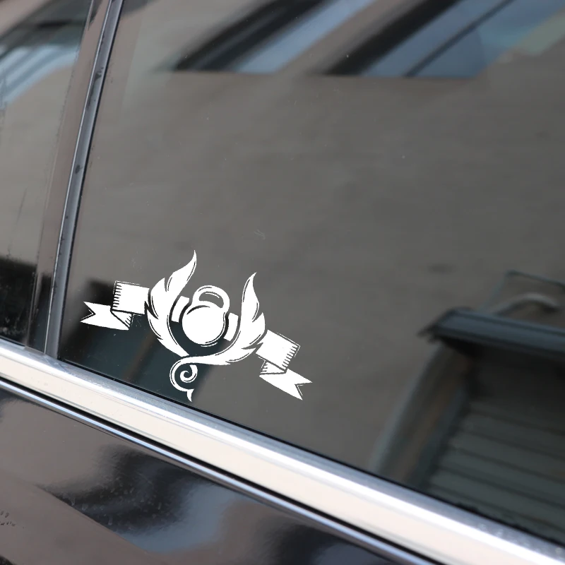 Классные гири для тренировок в спортзале автомобильные наклейки силуэт винил мотоцикла C16-0899 размером 16,5 * 9,8 см.