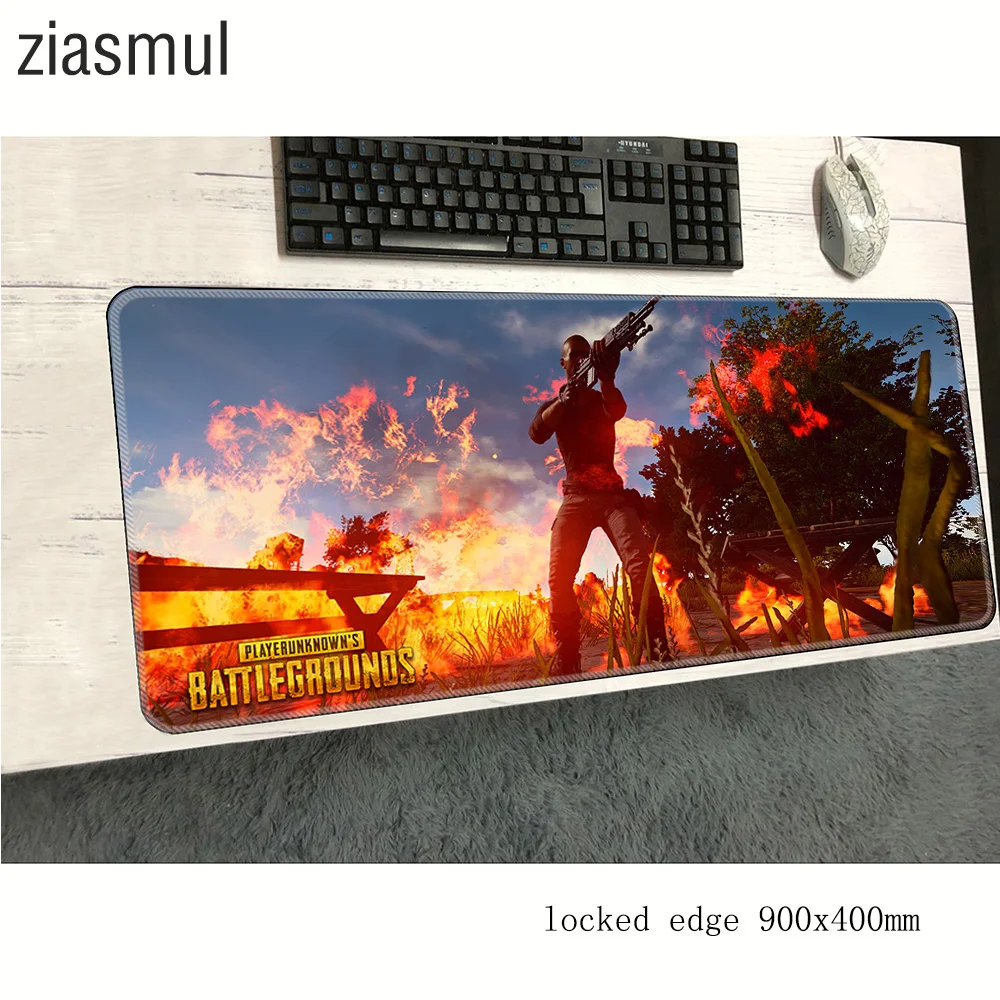 Коврик для мыши pubg 900x400x3 мм большие коврики лучший игровой коврик