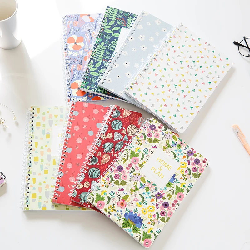 Креативная семейная записная книжка милая Корейская Цветочная катушка