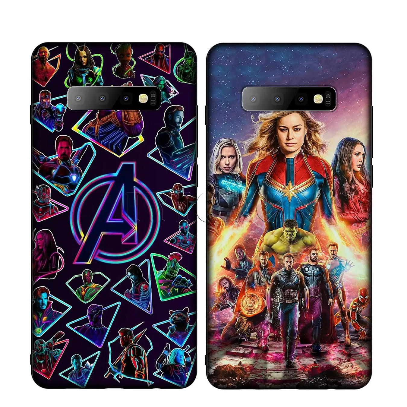Мягкий силиконовый чехол с логотипом комиксов Marvel для Samsung Galaxy S20 S10 S9 S8 Plus Lite Ultra S6