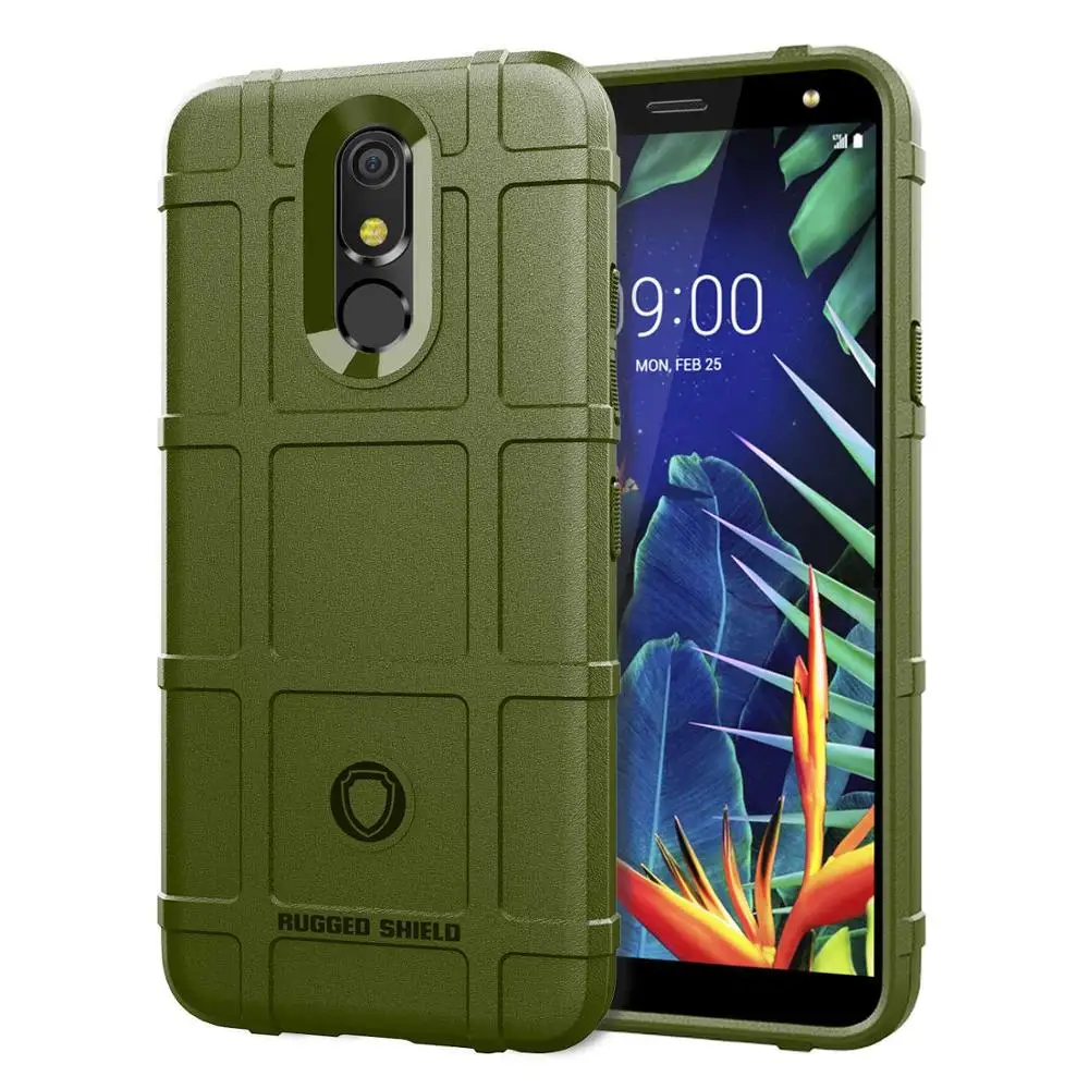 Армированный силиконовый защитный мягкий черный ТПУ чехол для LG K40 K12 Plus чехол для LG V30 V30+ V40 V50 G8 чехол thinq прочный защитный чехол - Цвет: Green