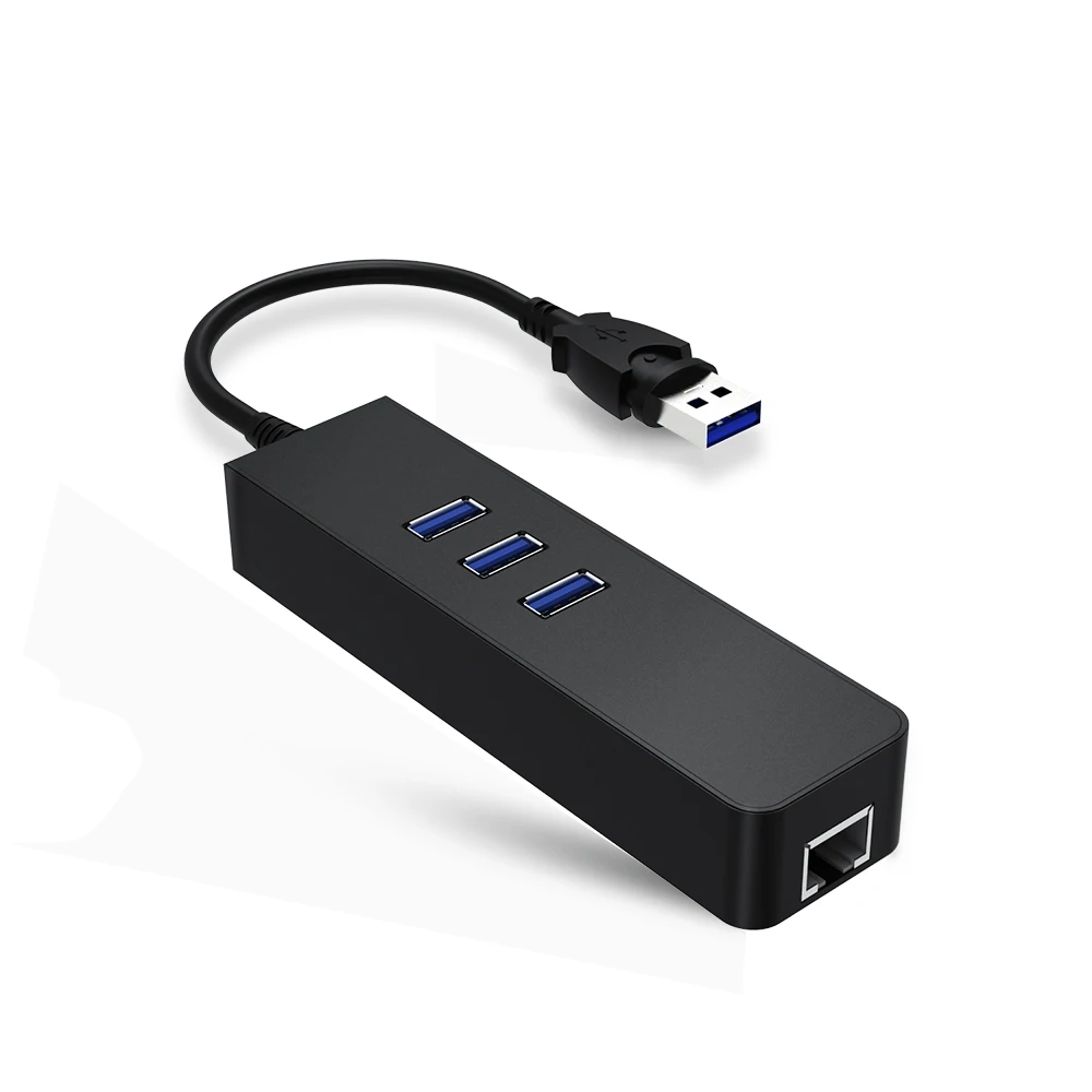 3 Порты и разъёмы USB 3,0 концентратор 10/100/1000 Мбит/с Usb для RJ45 гигабитная сетевая карта lan-адаптер с usb-разъемом Ethernet для Windows USB Ethernet адаптер