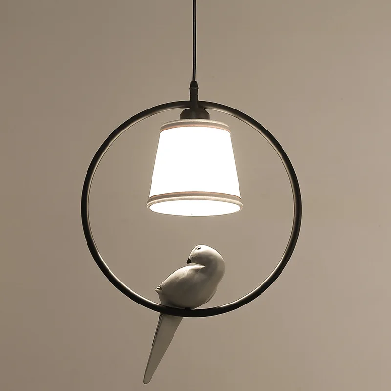 Американский кантри droplight искусство коридор ресторан птица подвесной светильник