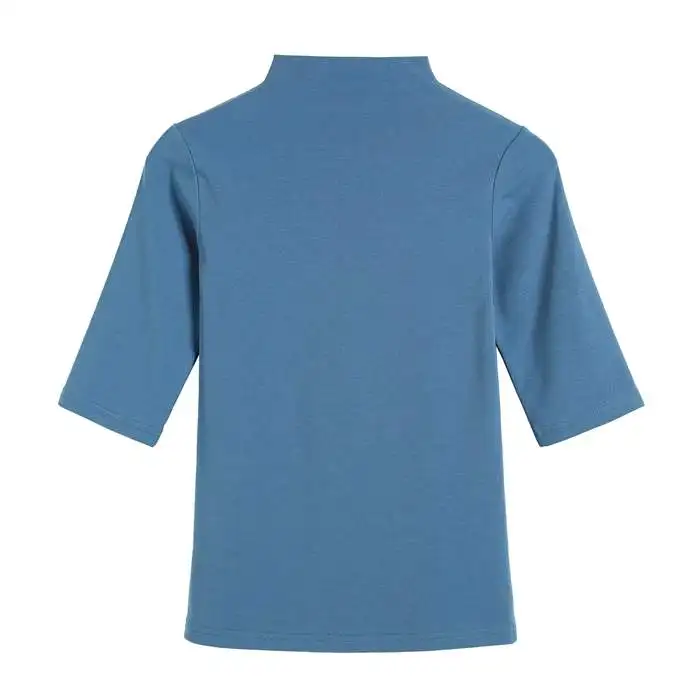 Light Blue 228 GIGOGOU весенне-летняя женская футболка в Корейском стиле, футболка с коротким рукавом из 95% хлопка, облегающая женская футболка, женская футболка 3XL - Цвет: Light Blue 228