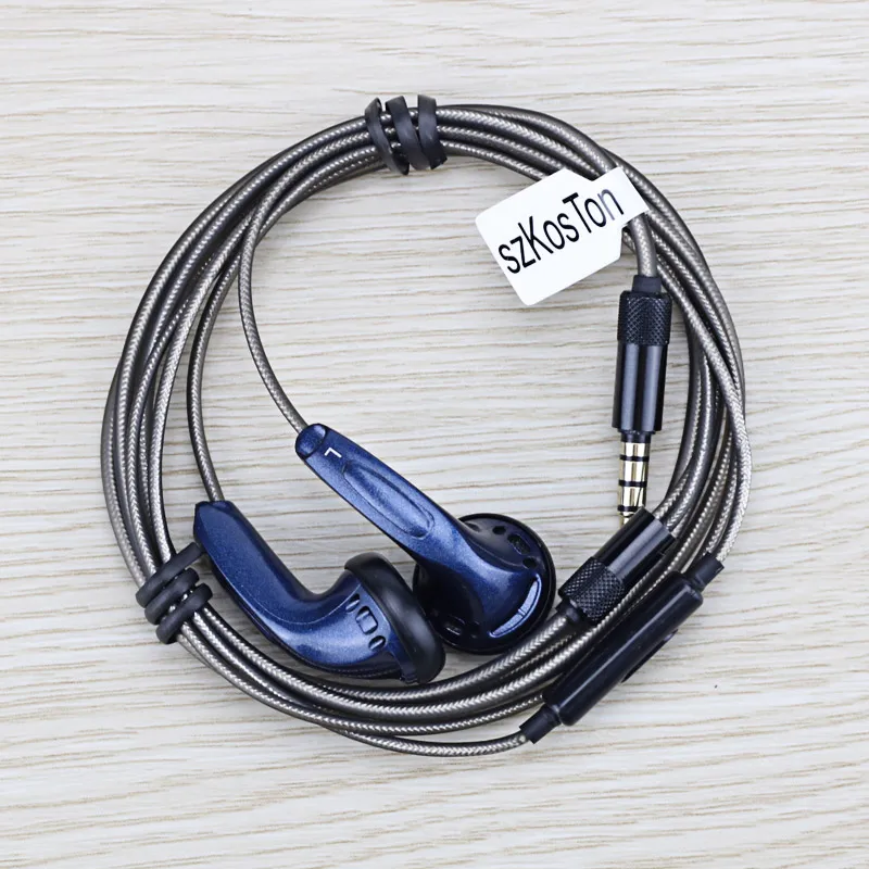 DIY стереонаушники Hi-Fi 3,5 мм наушники-вкладыши KMX500 с плоской головкой Проводные спортивные наушники Hedaset для Xiaomi iPhone samsung huawei