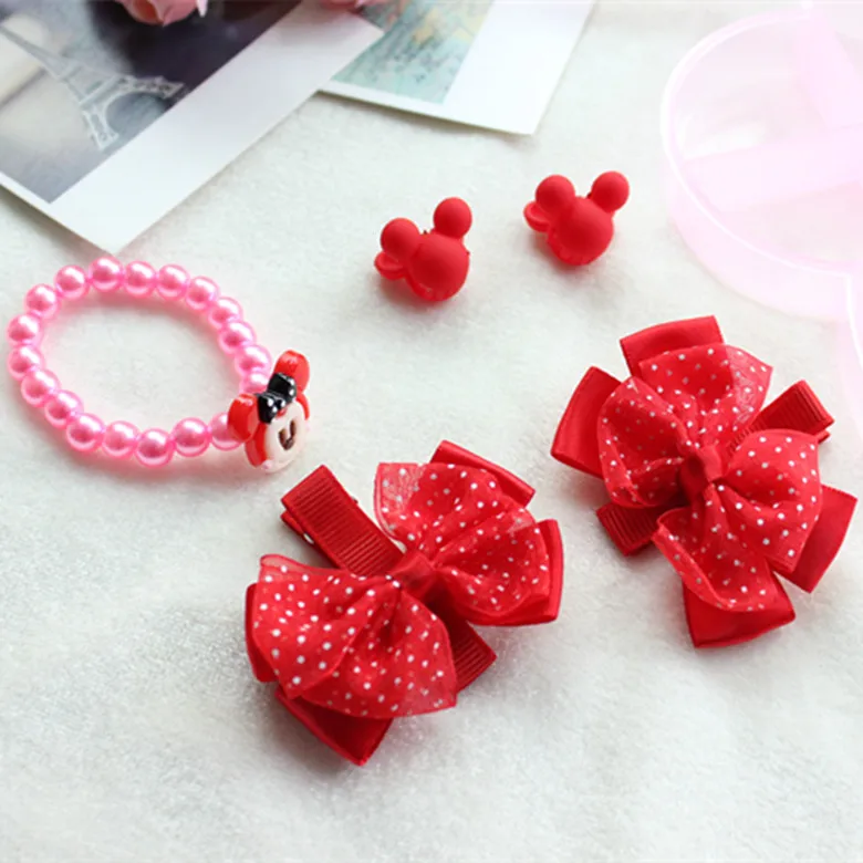 12-15 шт./кор. весь набор Минни Маус hello kitty заколки для волос Детские бантики для волос заколки для волос аксессуары