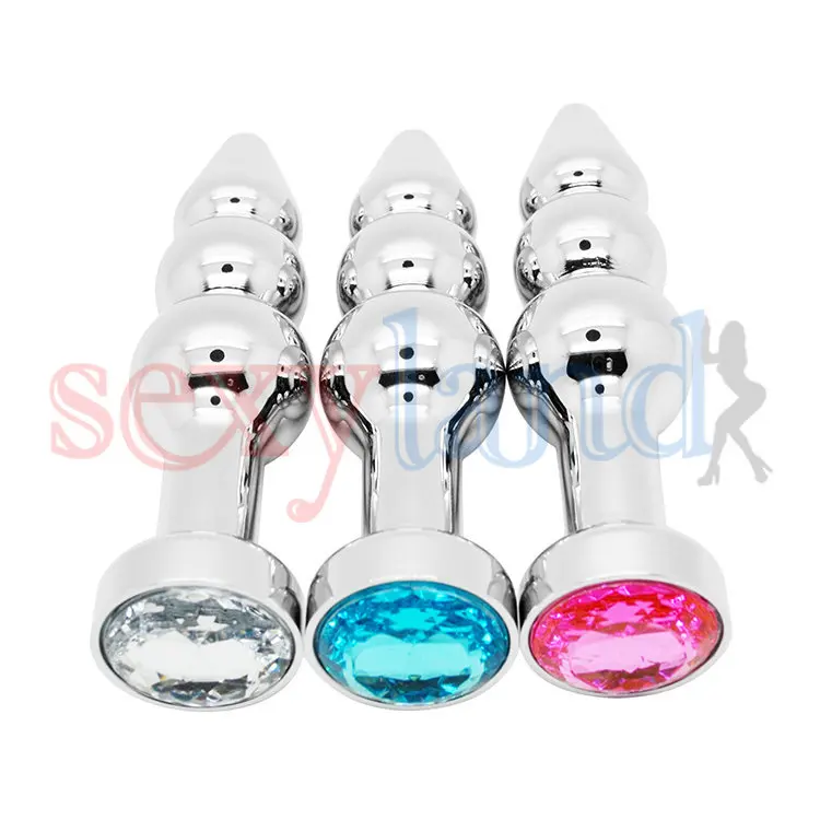 Бусины стимулирующие металлическую Анальная пробка гладкая сенсорная апгрейда