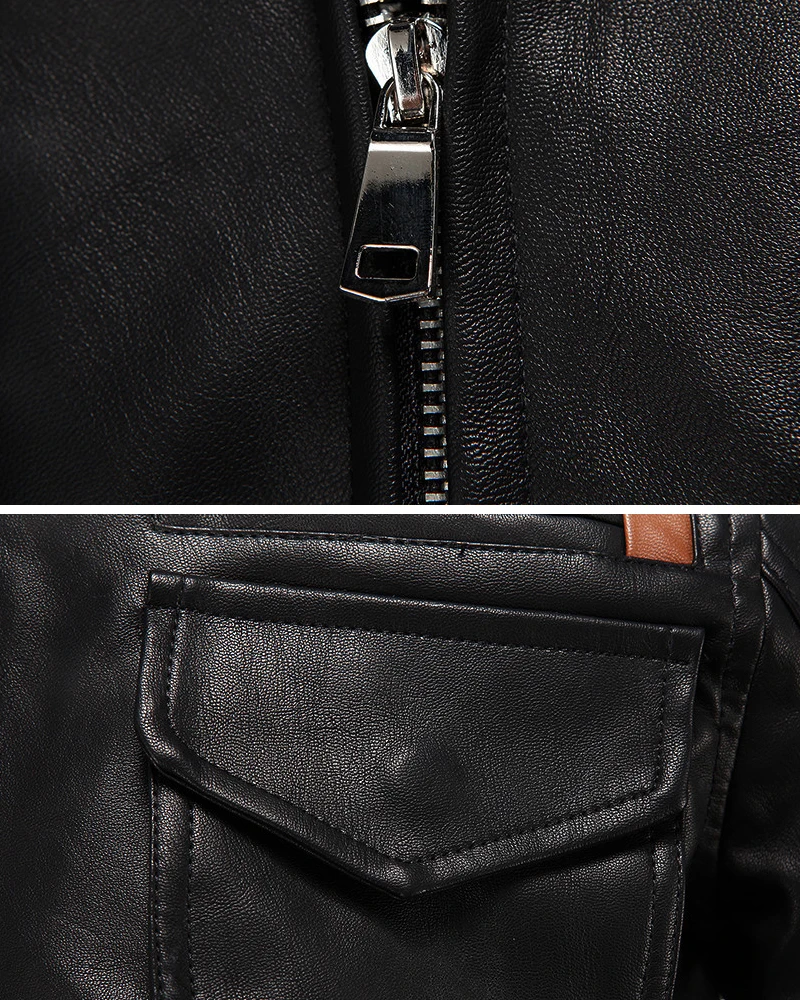 Новая модная куртка из искусственной кожи с капюшоном облегающая мотоциклетная