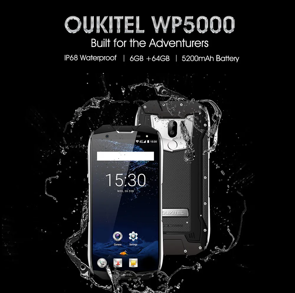 OUKITEL WP5000 IP68 водонепроницаемый мобильный телефон 4G 5 7 &quotAndroid 1 Octa Core 2 ГГц 6 ГБ + B