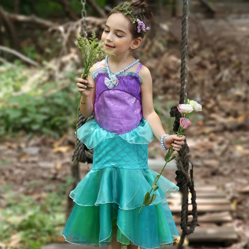 2019 Summer Girls Princess Dresses Baby Girl Birthday Party Wedding Dress For Kids Cosplay Costumes Clothing Children's Clothes | Детская