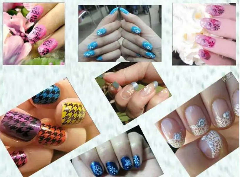 Цельнокроеное платье узор дизайн ногтей штамп штамповка изображения Konad