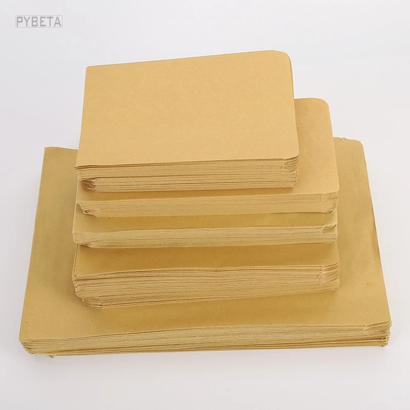 

50pcs- 2/3/5/6/7 Blank Kraft Paper Bags wedding invitation business invitation card envelope