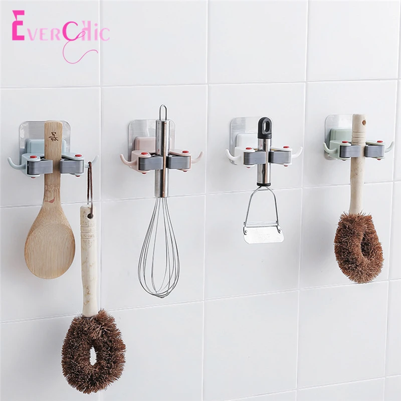 Стойка для хранения швабры стойка самоклеющаяся кухонная садовая ванная комната