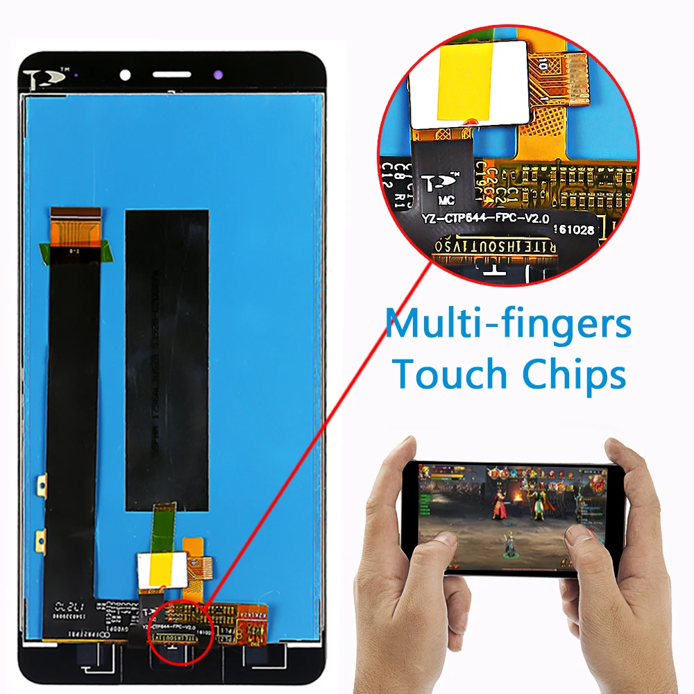 ЖК дисплей для Xiaomi Redmi Note 4 100% испытано Процессор: MTK Helio X20 дигитайзер сенсорного