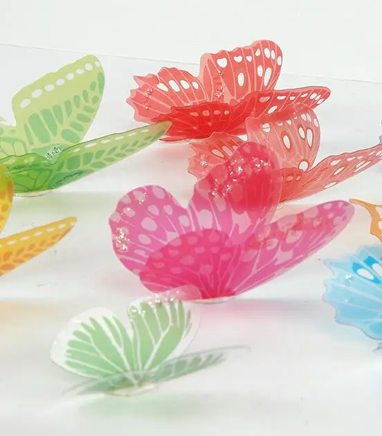 18 шт 3d кристальная бабочка Настенная Наклейка украшение дома аксессуары для