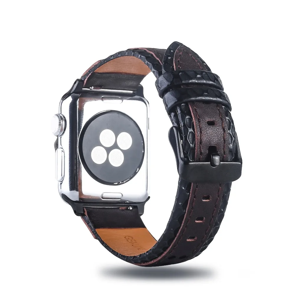 Модный кожаный ремешок для наручных часов apple Watch Series 5 4 3 2 1 edition 38 40 42 44 мм ремешки