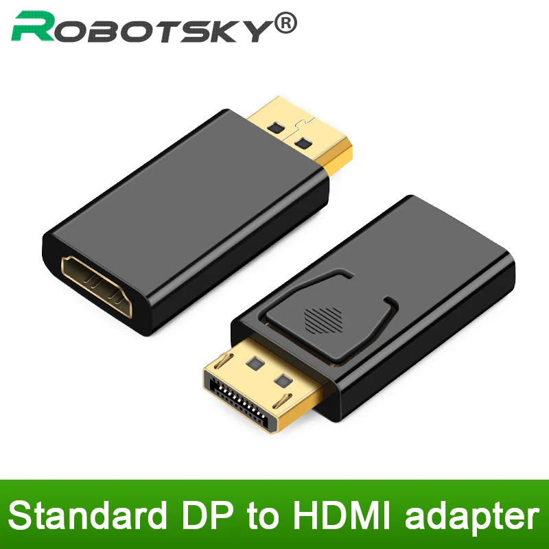 HDMI адаптер конвертер для ПК Дисплей Порт DP папа к Женский Черный Высокое качество