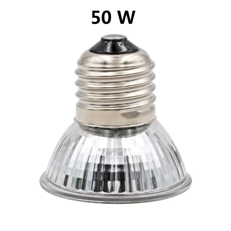 50W lamp Pet Reptile тепловая лампа UVA+ UVB 3,0 светильник держатель Клип на лампе держатель лампы термометр гигрометр черепаха черепахи греющаяся лампа - Цвет: 50W lamp