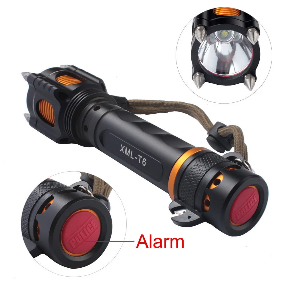 Фонарик 18650 5 режимов cree-xm-l t6 светодиодные антибликовые многофункциональные