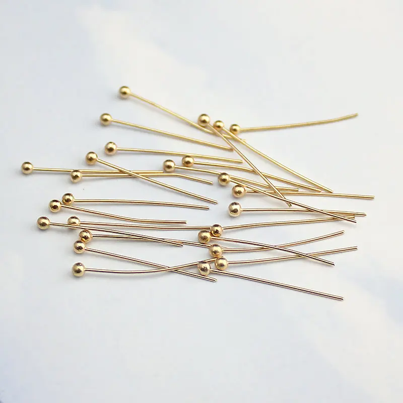 Серебристые золотистые шариковые иголки с головкой медные шаровые шпильки для