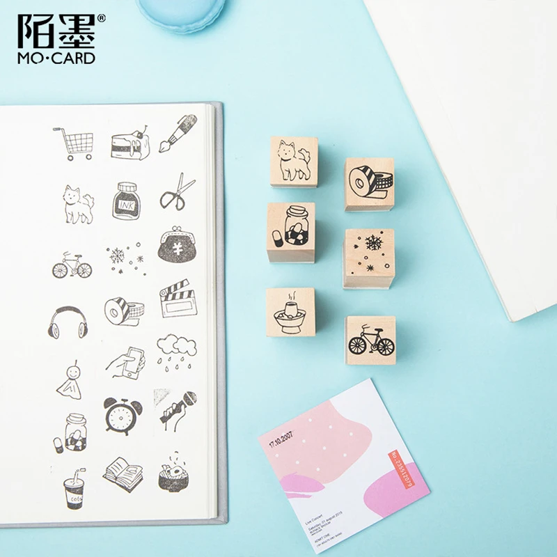 Винтаж жизни серии еда животных торт штамп DIY craft деревянные резиновые штампы для скрапбукинга канцелярские Стандартный