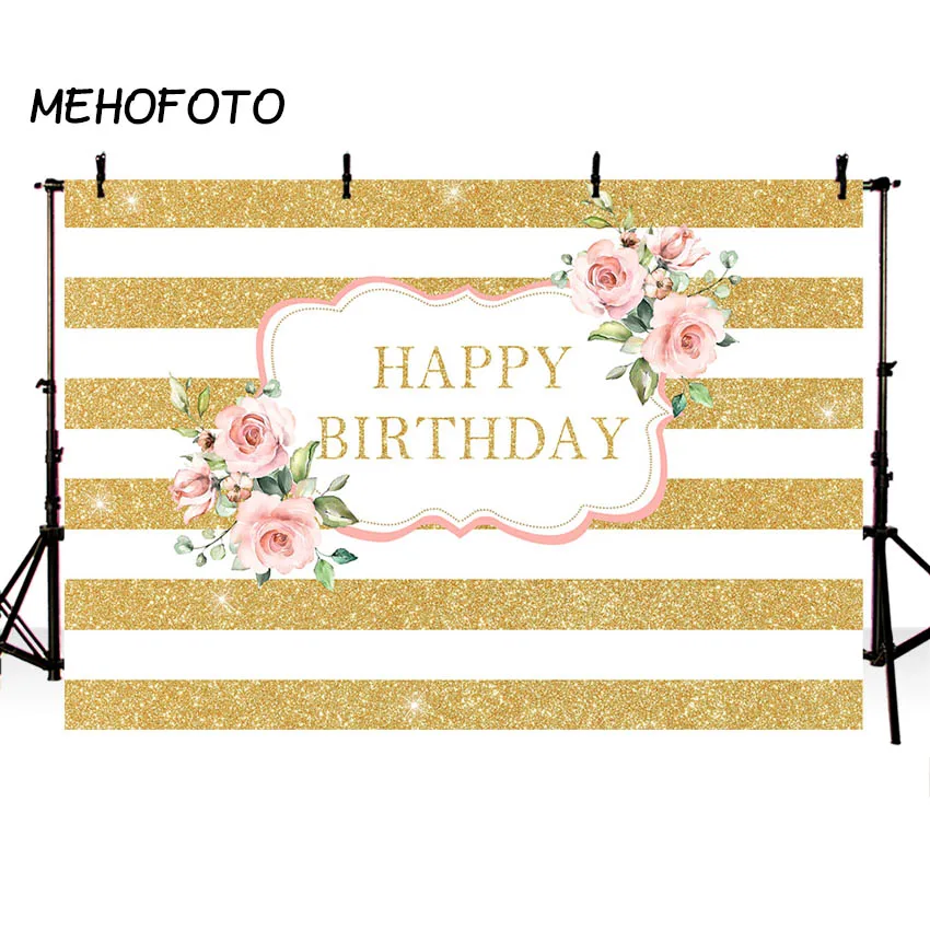 MEHOFOTO цветочный с днем рождения фон розы цветы черно белые полосы девушка взрослый фотография Фон сладкий 16 Декор - Цвет: 4