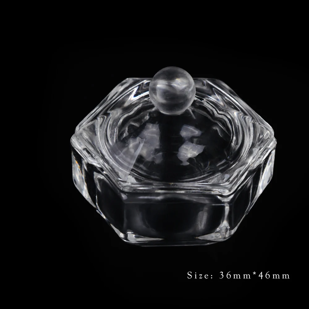 1 шт. пустая шестиугольная чашка из прозрачного стекла контейнер для хранения с