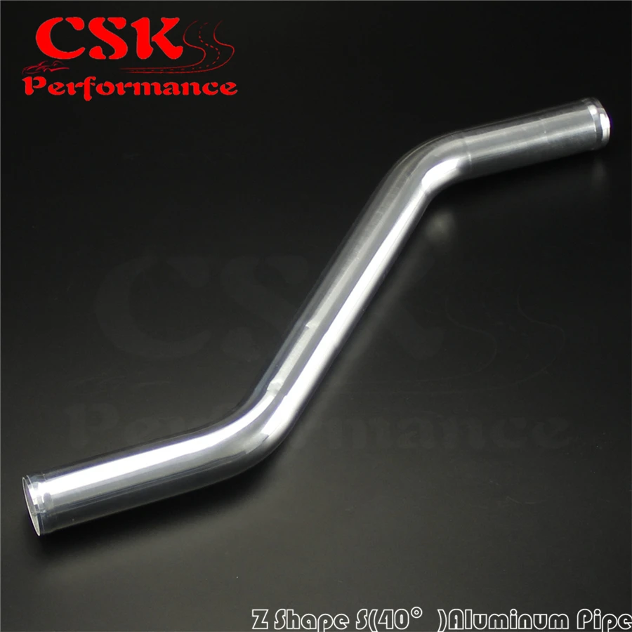 Z / S Shape Aluminum Intercooler Intake Pipe Piping Tube hose 38mm 1.5&quot inch L=450mm |