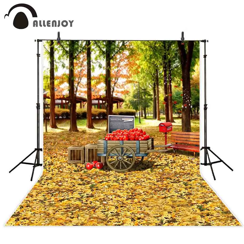 Фон для фотосъемки Allenjoy осенний лес кленовый лист Дерево Фрукты осень фон