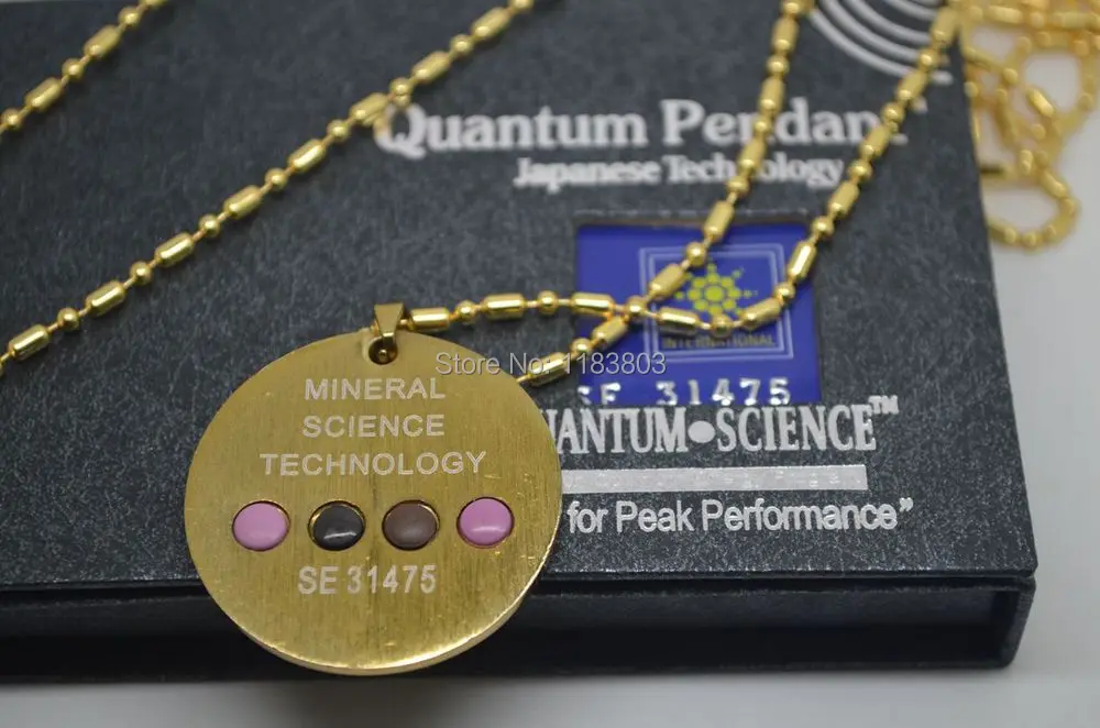 Бесплатная доставка 12 шт./лот золото нержавеющая сталь Квант энергии скалярный