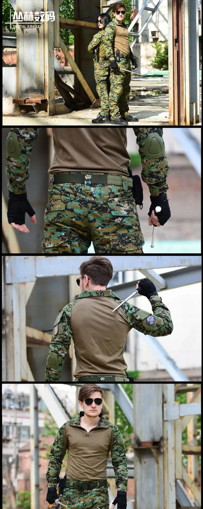 Военный Тактический Костюм армейская форма боевая рубашка+ брюки с наколенники Налокотники камуфляж набор страйкбол охотничья одежда Пейнтбол Одежда