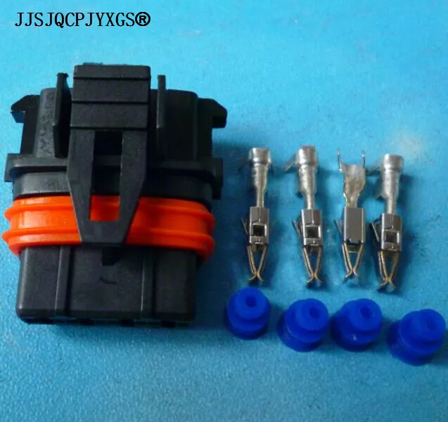 

JJSJQCPJYXGS 4 Pin/Way Female Air Conditioning Plug Housing Oxygen Sensor Connector For Chery A3 G3