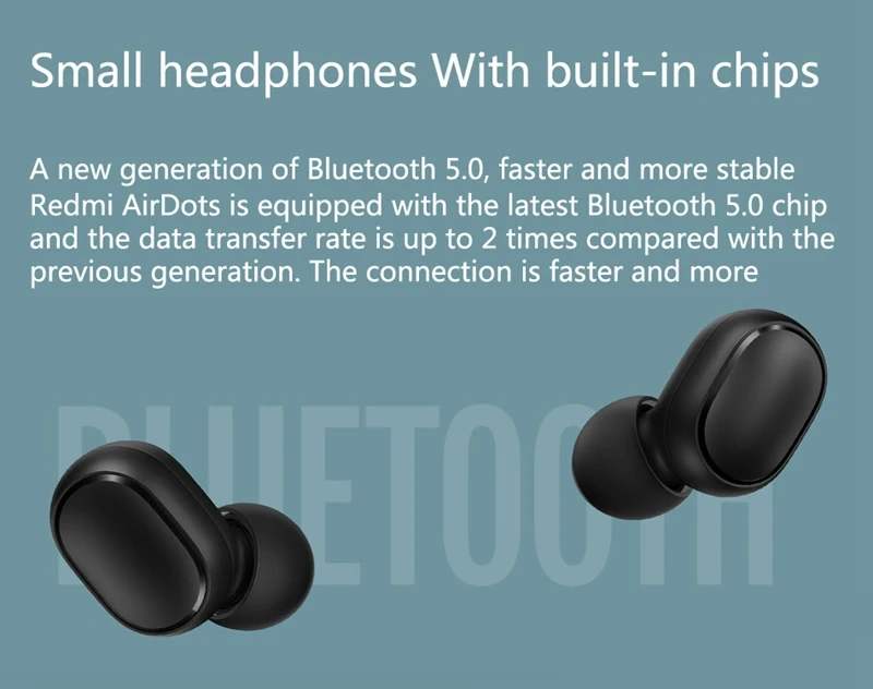 Xiaomi Redmi Airdots True беспроводной Bluetooth 5,0 наушники TWS наушники Handsfree Eeadphones AI управление с микрофоном