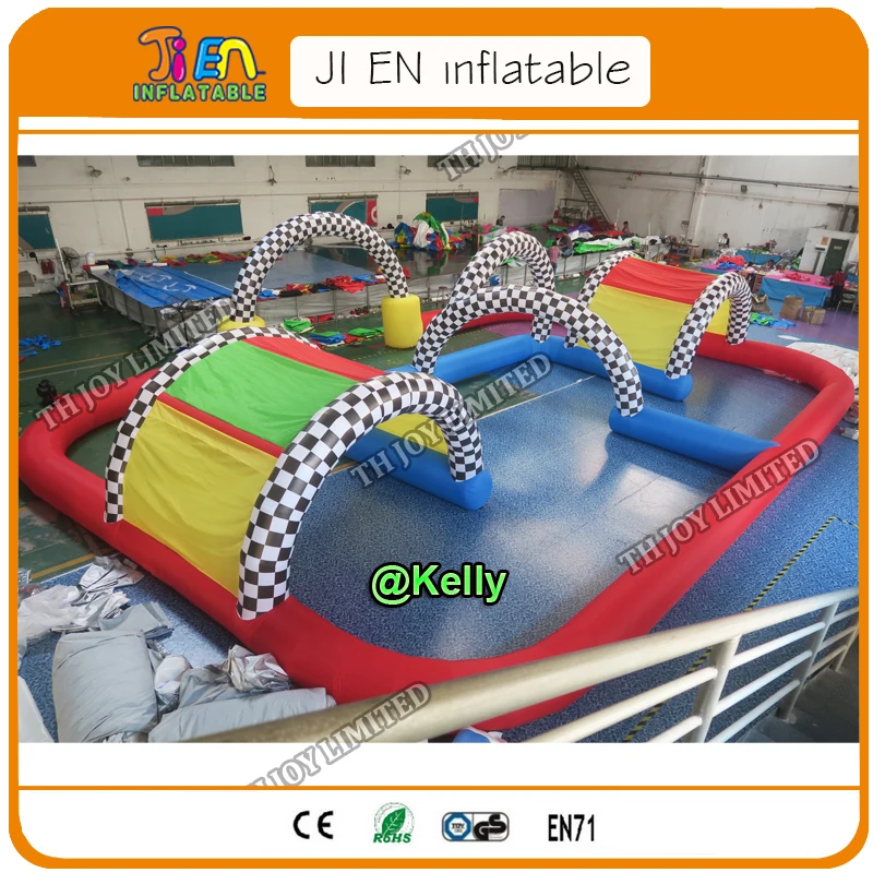 Гигантская надувная гоночная дорожка 15x10 м | Игрушки и хобби
