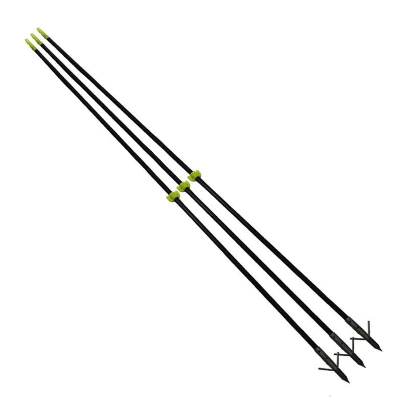 

3 Pcs/lot New 35" Long Bow Fishing Solid Fiberglass Arrows 8mm for Compound/Recurve Bow