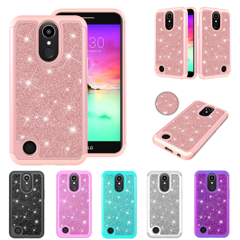 Модный Блестящий чехол с блестками для телефона LG K10 2017 LV5 K20 Plus M250N|Бамперы| |
