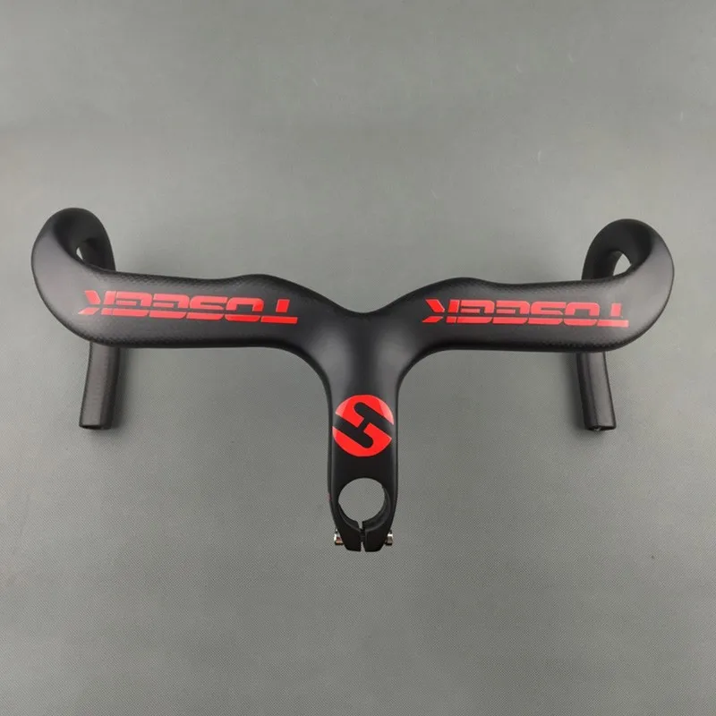 Toseek красный карбоновый руль высокопрочный Углеродный волокно все дорожные