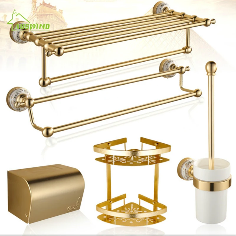 Алюминиевые аксессуары для ванной комнаты набор аксессуаров из титана|bathroom hardware