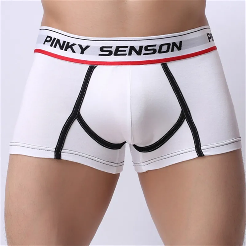 PINKY SENSON 5pcs/lot Men's Three-Dimensional Penis Pouch Boxers Male Bulge Fitness Underpants Gay Modal Sleepwear S M L XL XXL