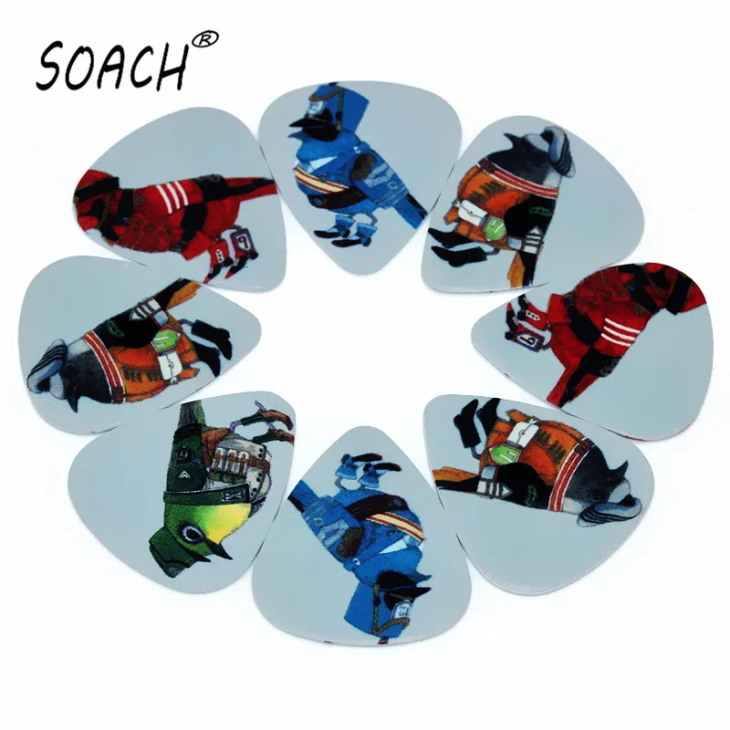 Высококачественные гитарные медиаторы SOACH 10 шт. 0 71 мм с двумя боками серьги