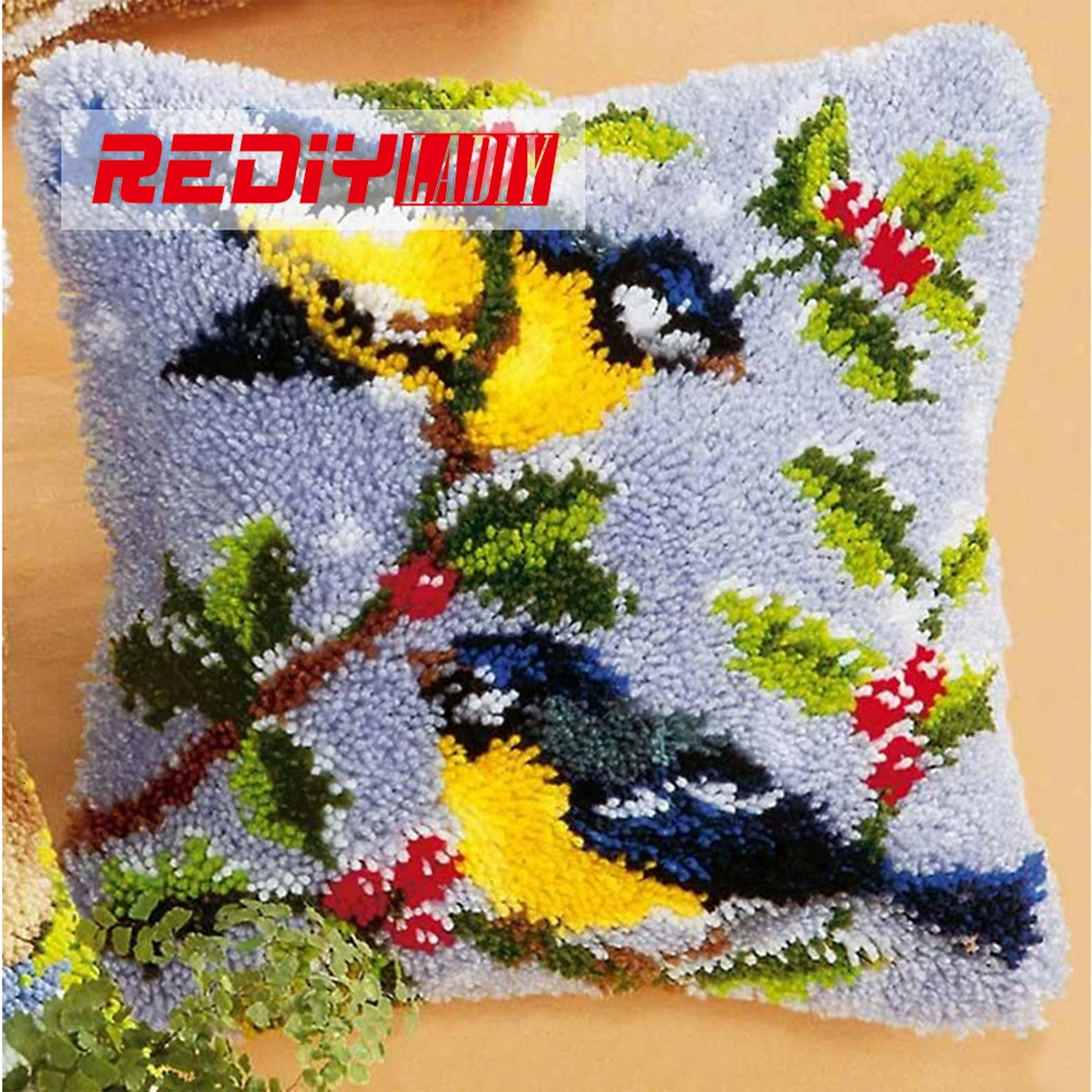 REDIY LADIY крюк с защелкой подушки Наборы Lover птицы Свадебные украшения для вышивка