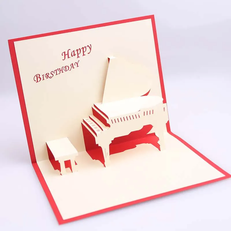 Открытка на день рождения поздравительные открытки пустые бумажные 3D ручной