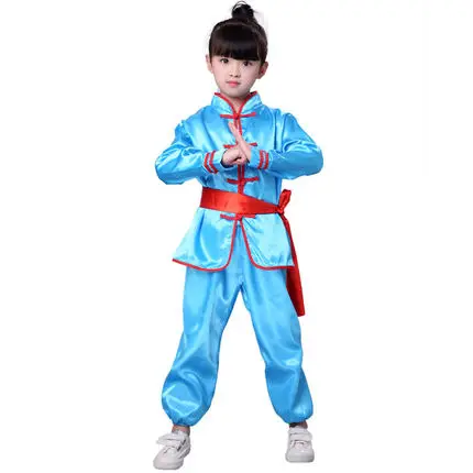 Новый детский Традиционный китайский костюм Ушу униформа кунг-фу для мальчиков и