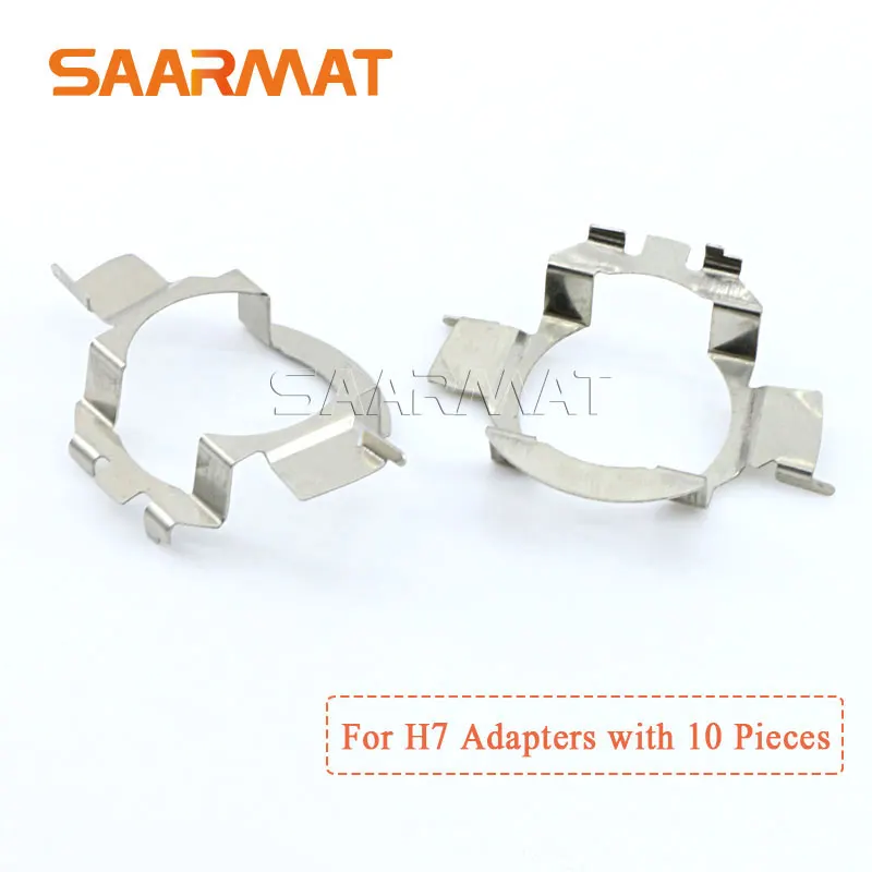 

10Pcs H7 Headlight LED Metal Clip Retainer Adapter Bulb Holder Base for BMW X5 for AUDI A3 A4 for VW for Buick