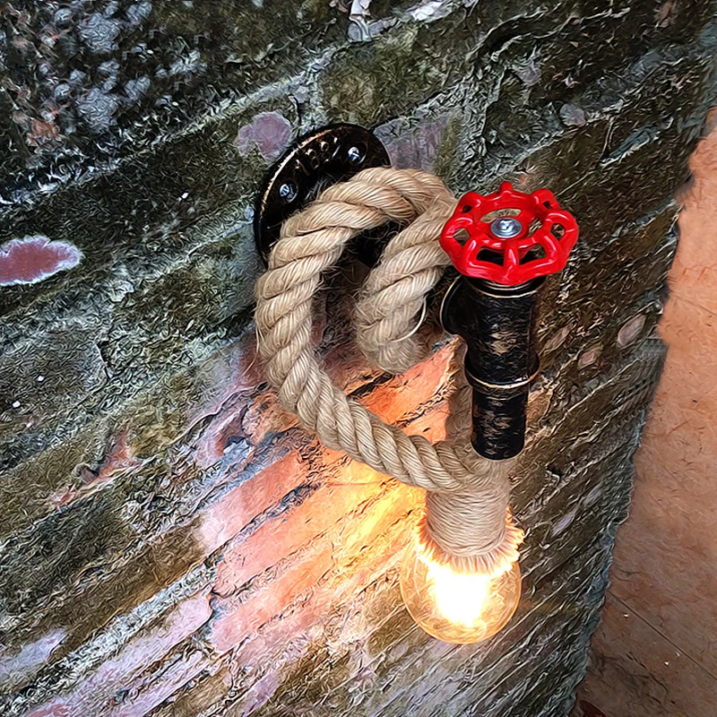 Индустриальная железная настенная лампа декор Лофт для кухни спальни гостиной