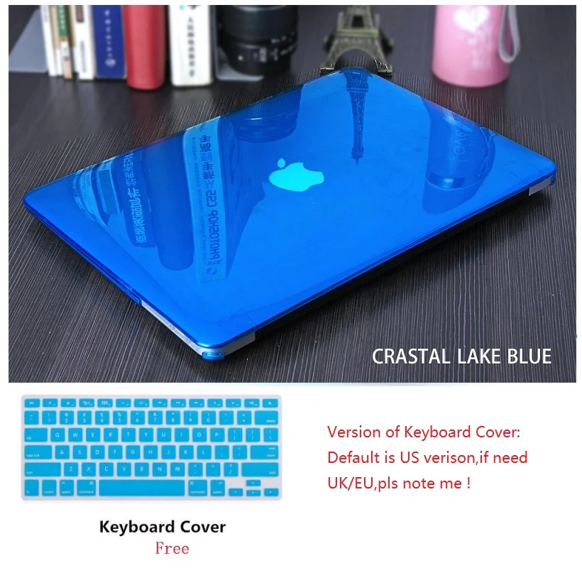 Прозрачный чехол для ноутбука с клавиатурой Apple Macbook Pro Retina Touch Bar & ID Air 11 6 12 13 3 15 4