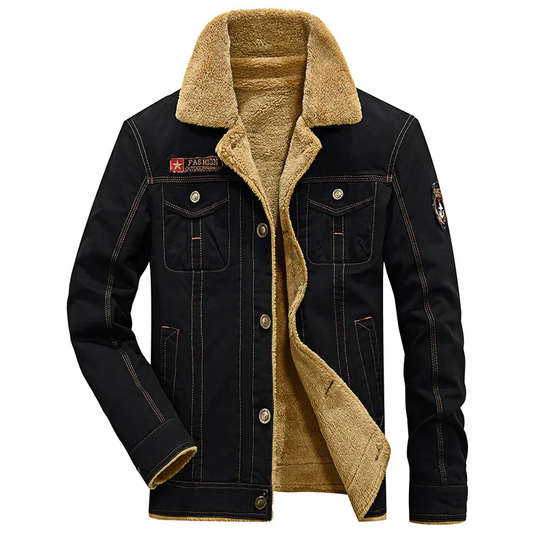 New Winter Thick Coat Men's Cotton Warm Cold Short Jacket Large Size Loose Lapel Quality Fashion Casual M-4XL | Мужская одежда